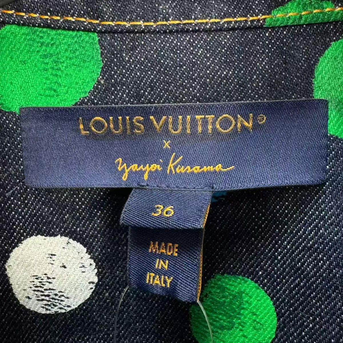 Louis Vuitton × Yayoi Kusama Louis Vuitton X Yayoi Kusama 36 Painted Dots Denim Jacket Size XS / US 0-2 / IT 36-38 - 5 Thumbnail