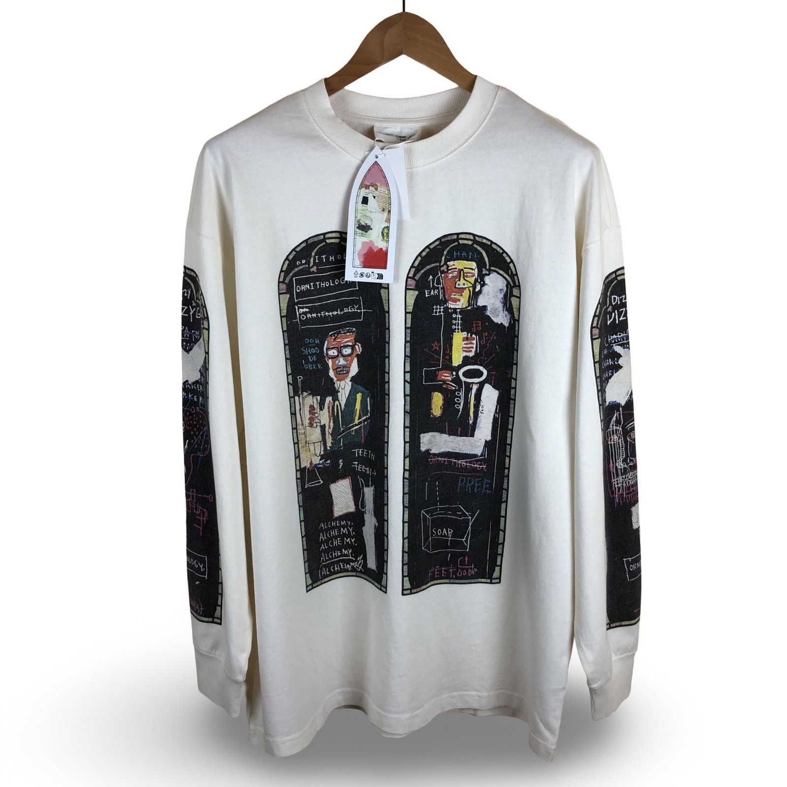 H&M × Jean-Michel Basquiat × Who Decides War WHO DECIDES WAR x Basquiat x H&M Long Sleeve Relaxed T-Shirt Size US M / EU 48-50 / 2 - 1 Thumbnail