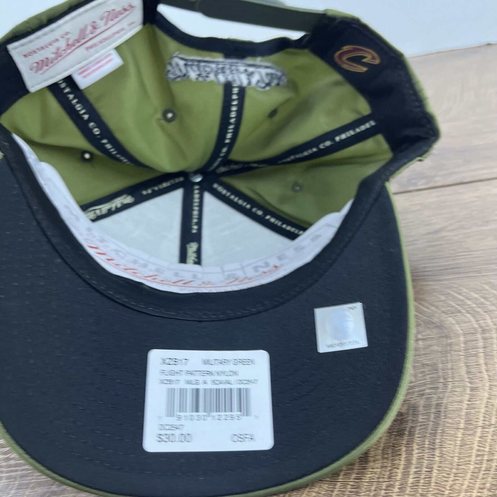 Mitchell & Ness Cleveland Cavaliers Snapback Hat Green Adjustable Green Mitc Size ONE SIZE - 13 Thumbnail