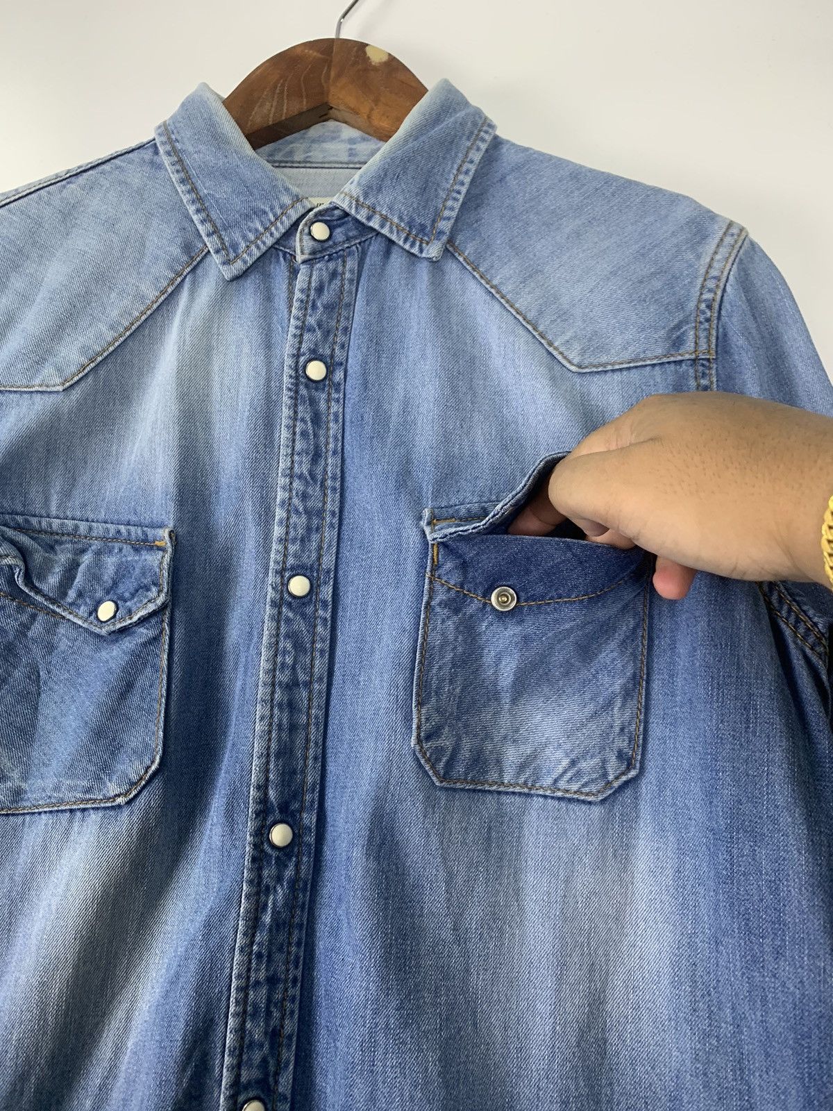 NANO universe Nano Universe western denim shirt Size US L / EU 52-54 / 3 - 7 Thumbnail