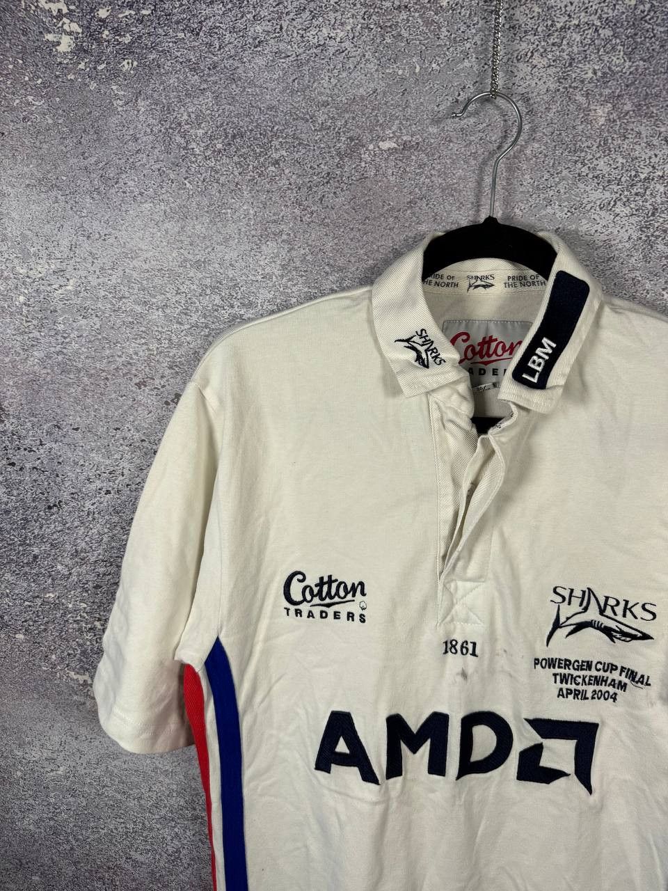 Cotton Traders × Vintage Vintage Sale Sharks Rugby Shirt S Cotton Traders 2004 Jersey Size US S / EU 44-46 / 1 - 2 Thumbnail