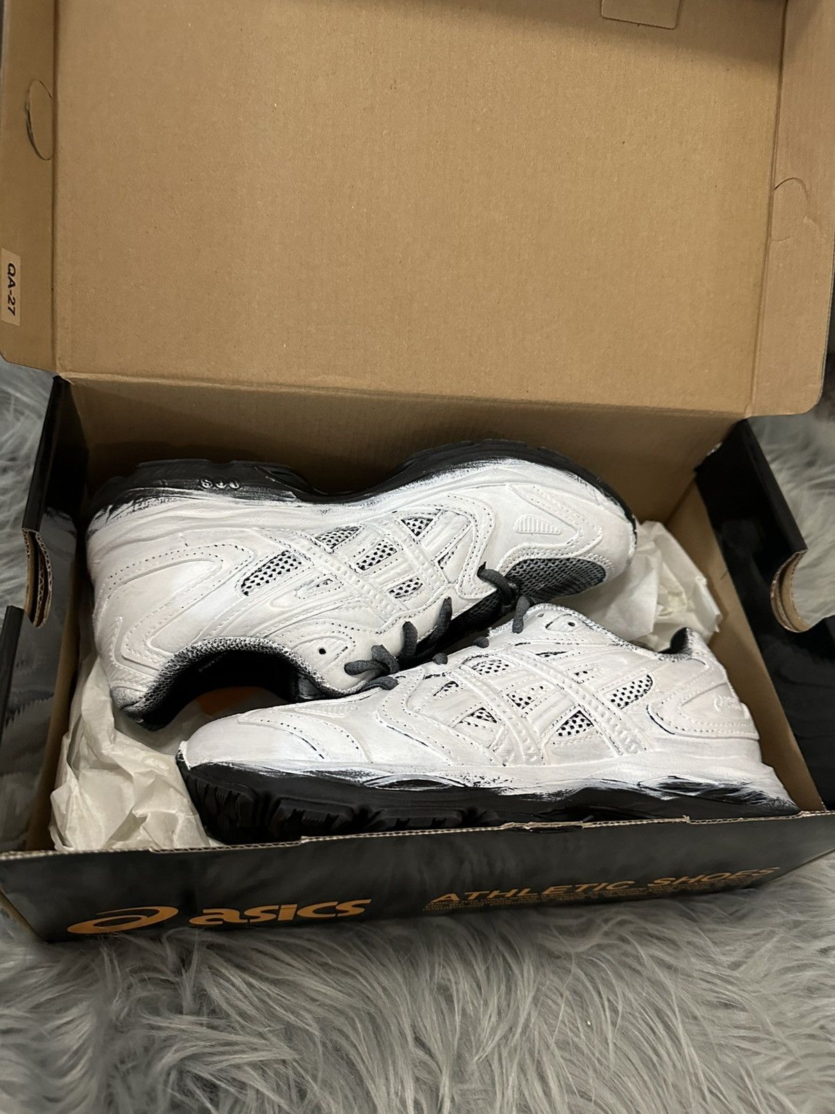 Asics × Gallery Dept. ASICS Gel-K1011 Gallery Dept. Mental Energy Painted Shoes Size US 5.5 / IT 35.5 - 4 Thumbnail