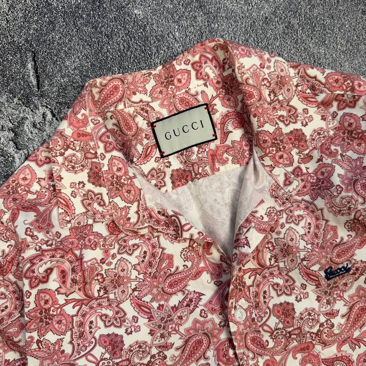 Gucci Gucci Shirt Flowers Print Size US L / EU 52-54 / 3 - 2 Thumbnail