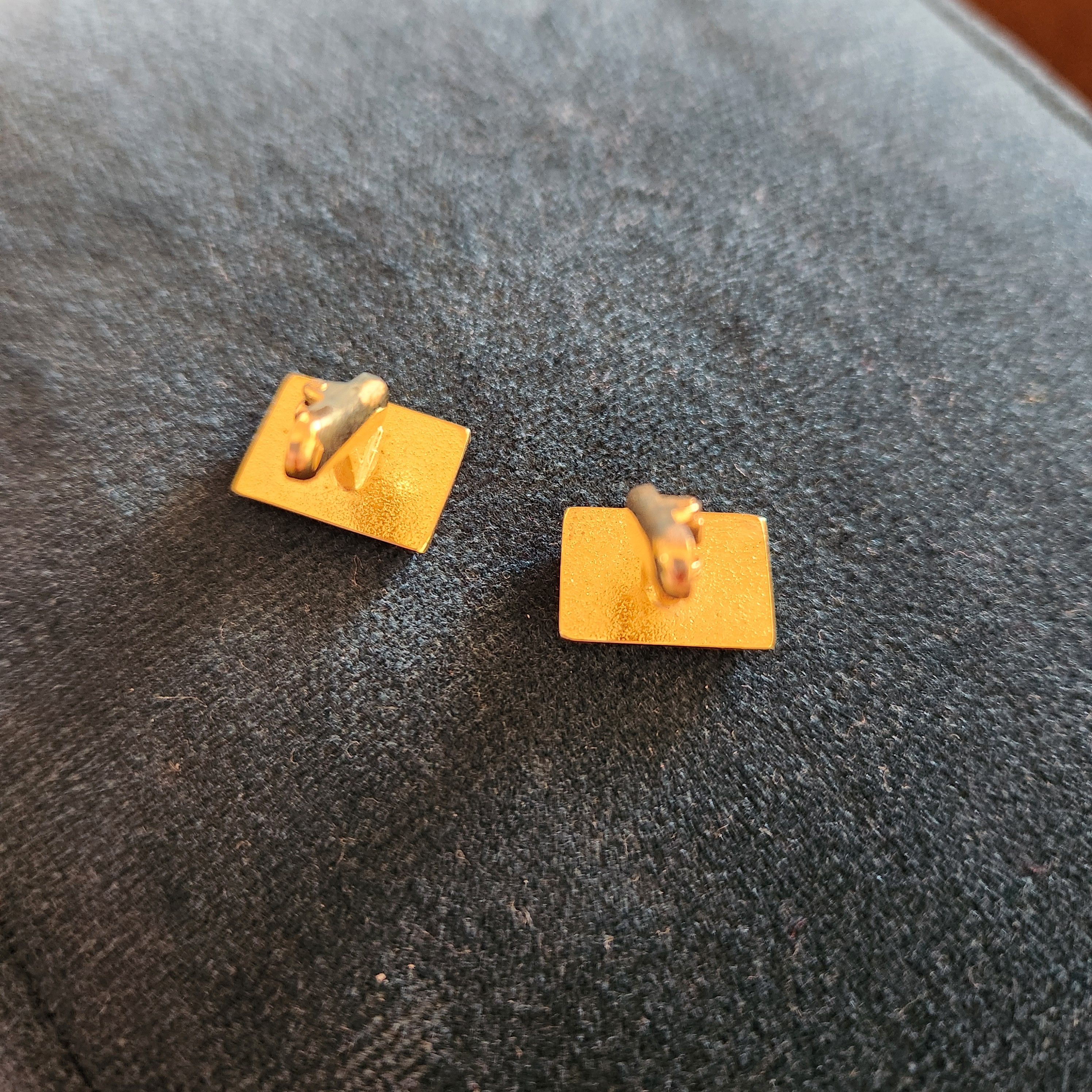 Vintage cufflinks cuff links rectangular classy dressy formal Size ONE SIZE - 4 Thumbnail