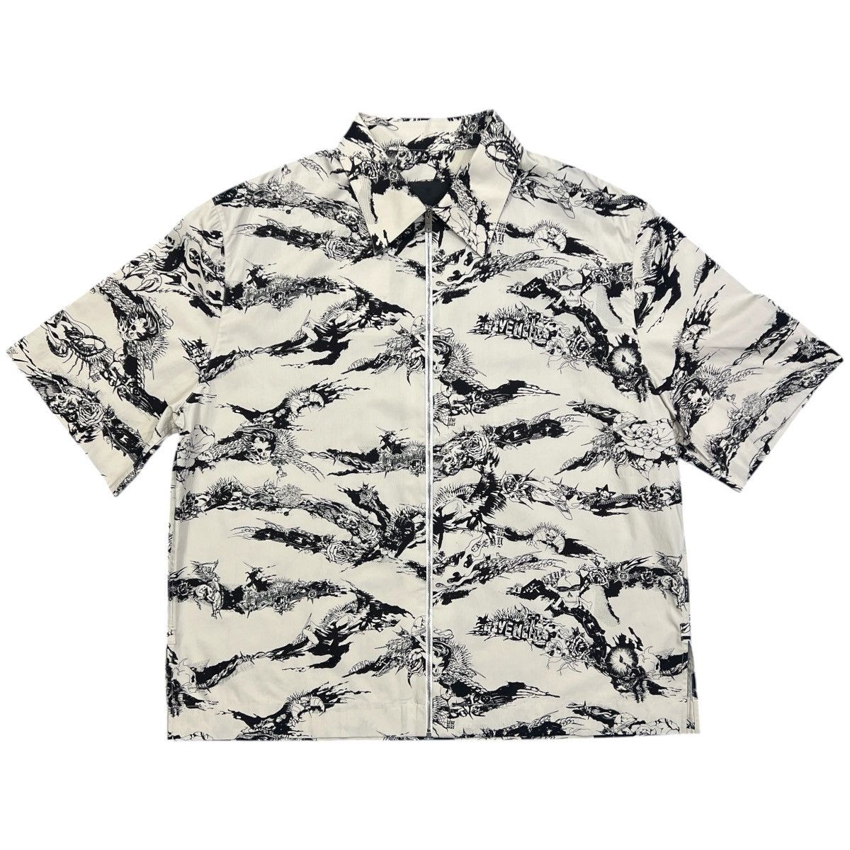 GIVENCHY 2021SS MMW Tiger Camo Tattoo S/S Shirts