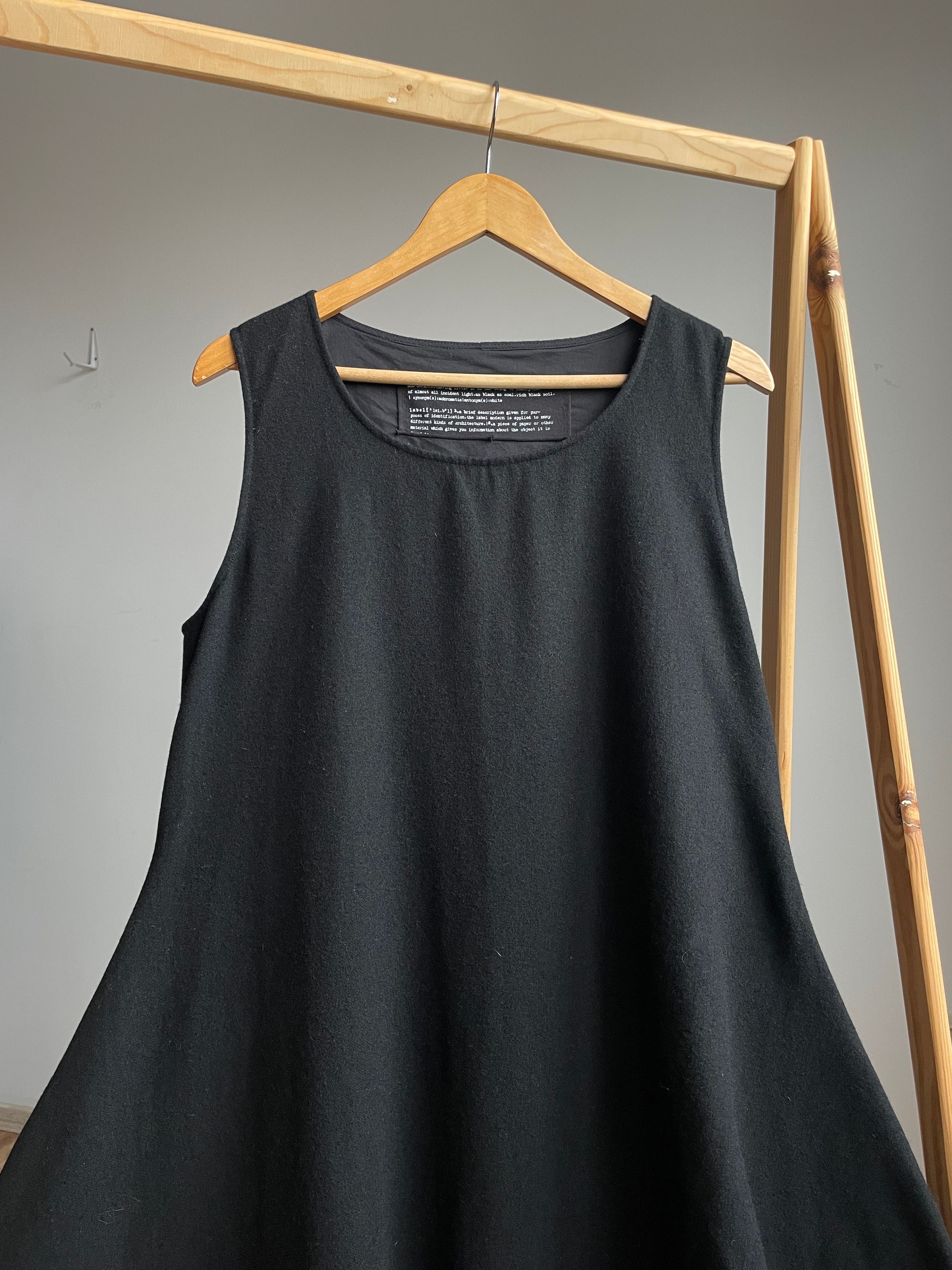 Rundholz Rundholz Black Label Lagenlook Balloon Wool Blend Tank Dress Size L / US 10 / IT 46 - 5 Thumbnail