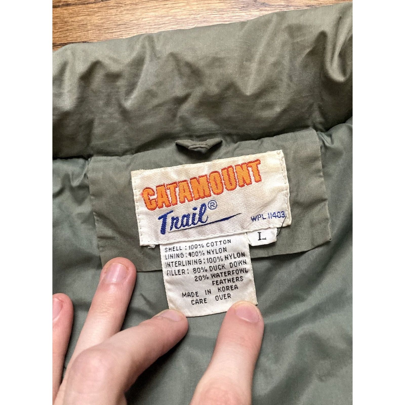 Vintage VINTAGE Catamount Trail Puffer Jacket Duck Down Quilted Military Mens Large Green Chore Size US L / EU 52-54 / 3 - 6 Thumbnail