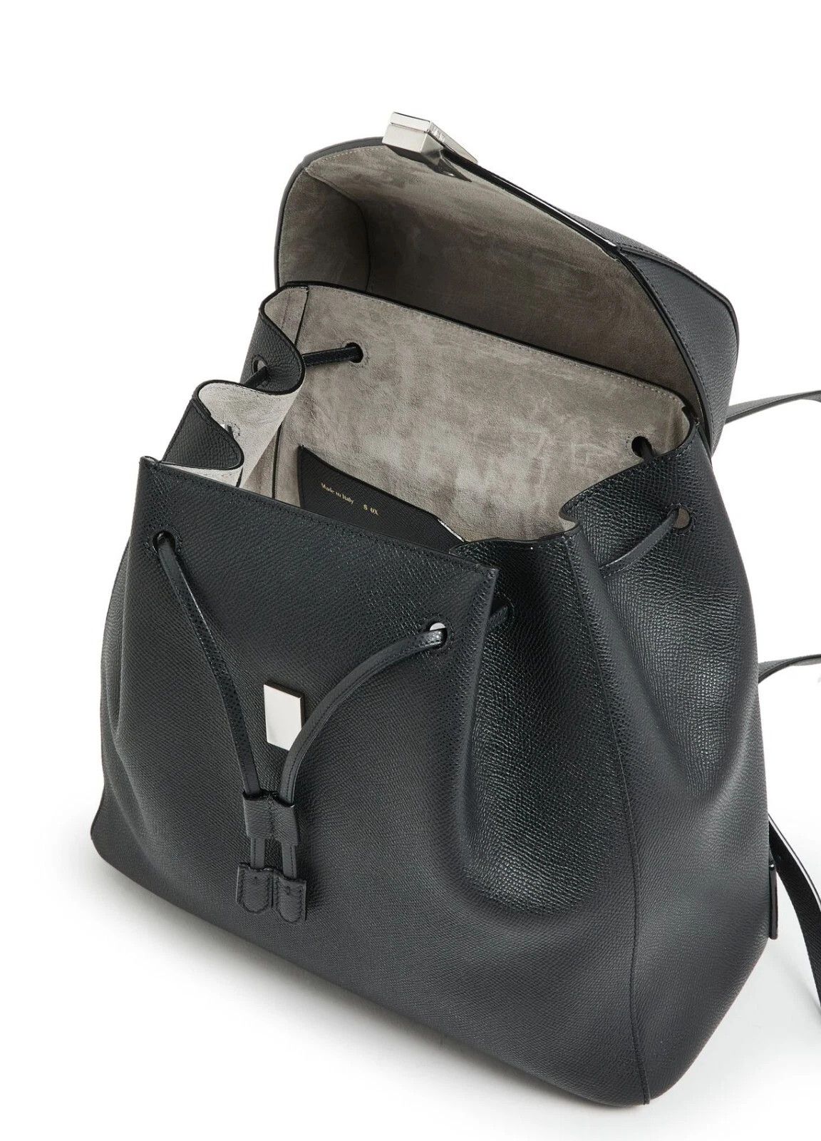 Valextra VALEXTRA Iside Med Black Leather Backpack New $3850 Size ONE SIZE - 4 Thumbnail