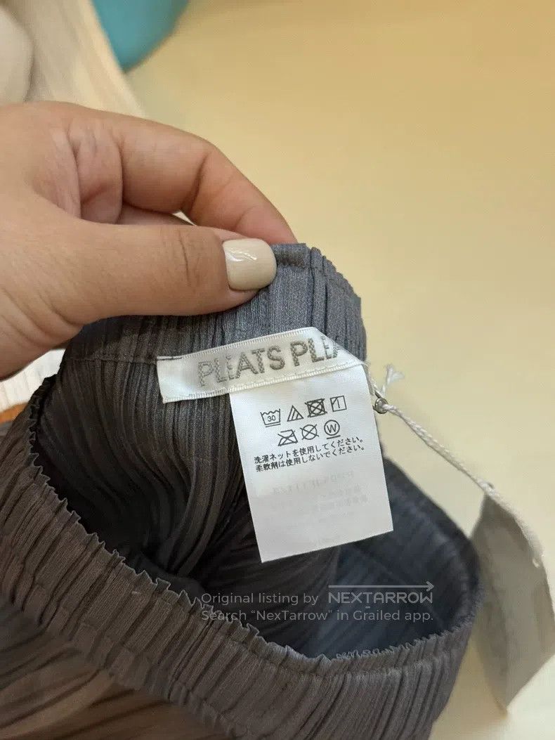 Issey Miyake Issey Miyake Dark Gray Straight - Leg Pants (SF Express Fr Size 31" - 4 Thumbnail