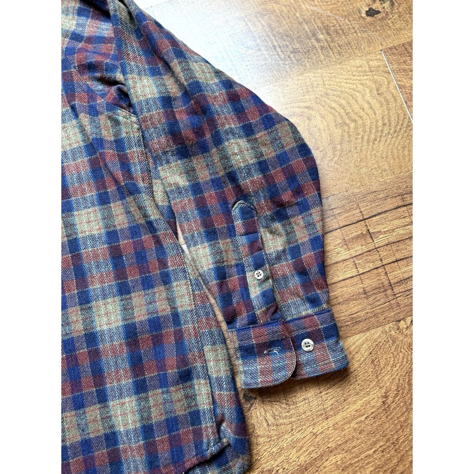 Vintage VINTAGE Woolrich Men's XL Plaid Wool Shirt Jacket Brown Outdoor Woolrich Shirt Jacket XL Mens Plaid Outdoor Size US XL / EU 56 / 4 - 4 Thumbnail