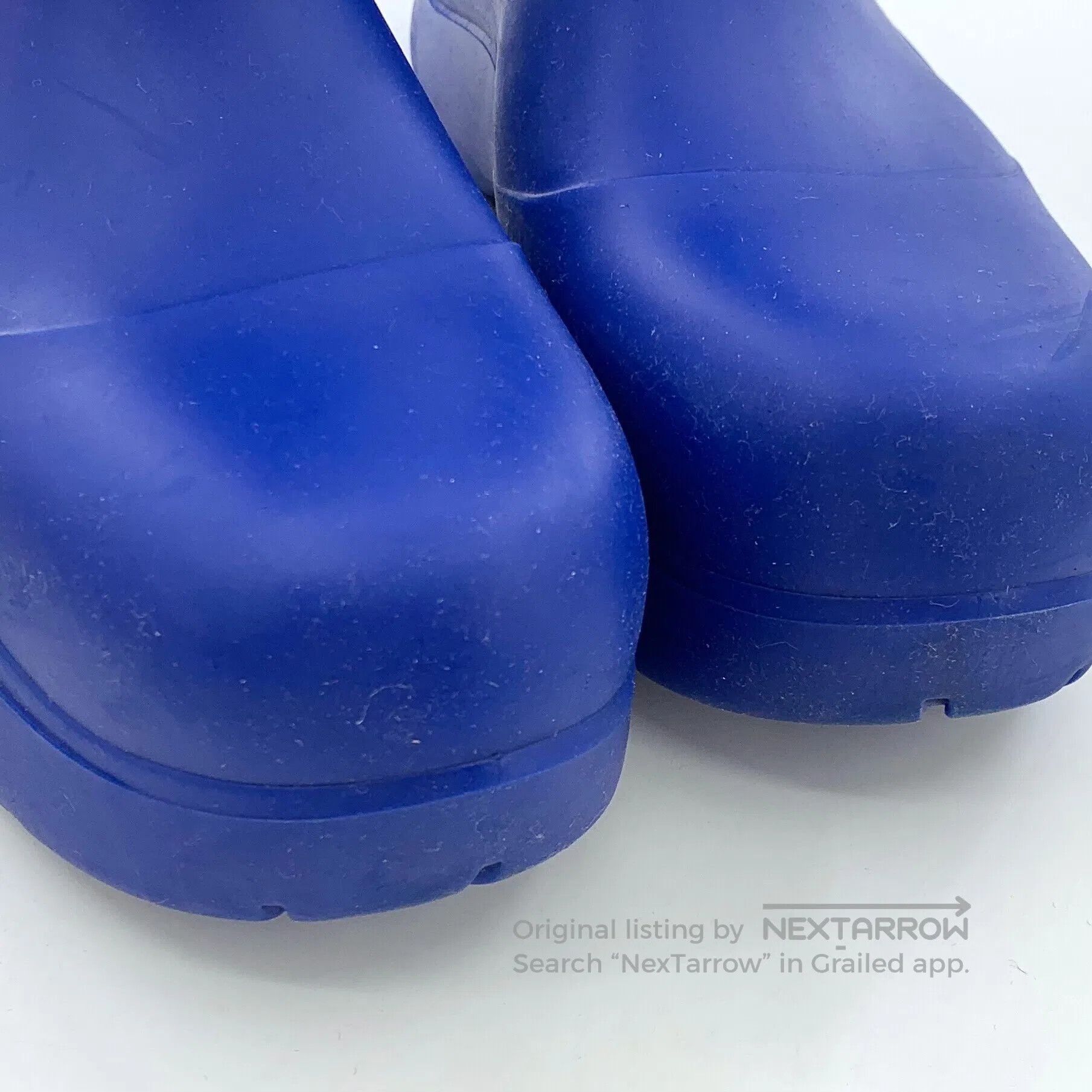 Bottega Veneta Bottega Veneta Dark Blue Rubber Thick Sole Short Boots Rai Size US 9.5 / IT 39.5 - 8 Thumbnail