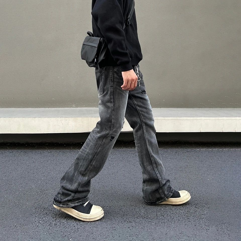 Japanese Brand × Jean Black Streetwear Denim Pants Size US 32 / EU 48 - 5 Thumbnail