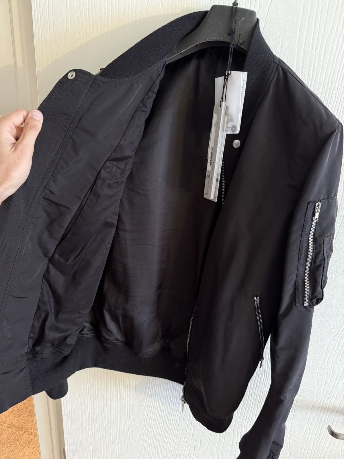 Rick Owens HOLLYWOOD S/S 25 CLASSIC FLIGHT BOMBER JACKET Size US M / EU 48-50 / 2 - 2 Thumbnail