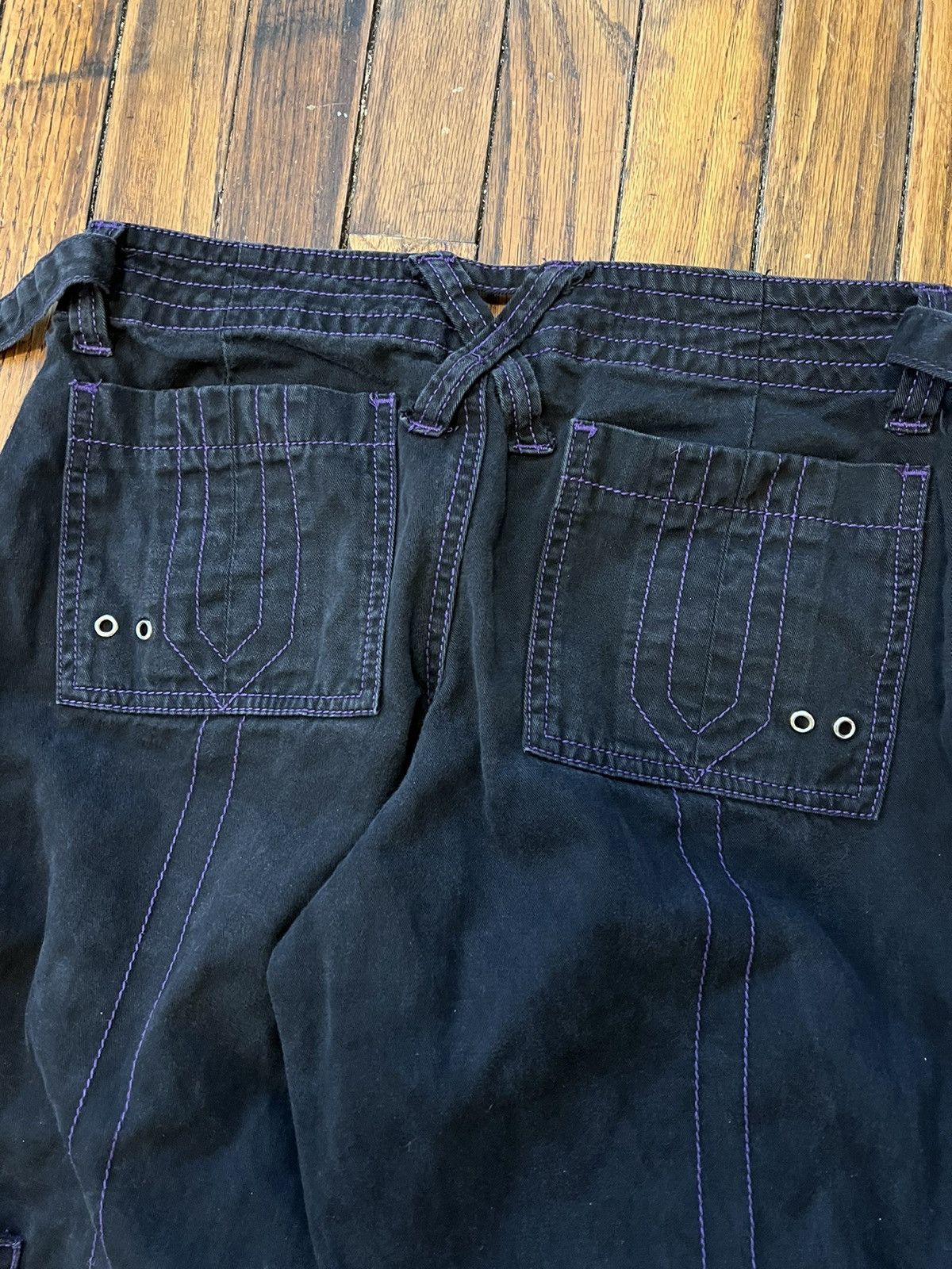Vintage Vintage Tripp NYC Purple Black Rave Emo Y2K Pants 28” Size 9 Size 28" / US 6 / IT 42 - 6 Thumbnail