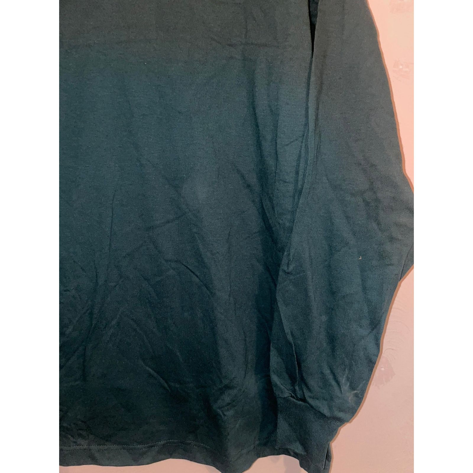 Vintage Vintage Green Blank Long Sleeve Shirt Tee VTG 90s USA Large Size US L / EU 52-54 / 3 - 4 Thumbnail