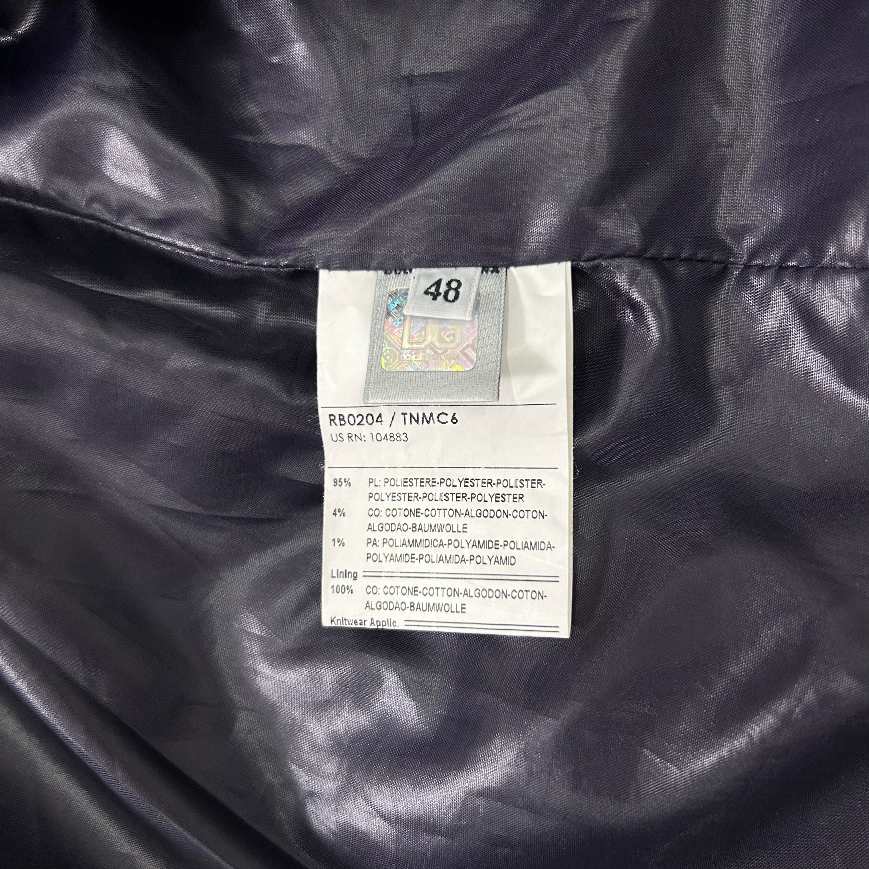 Dolce & Gabbana Dolce & Gabbana Light Nylon Purple Bomber Jacket Size US M / EU 48-50 / 2 - 8 Thumbnail