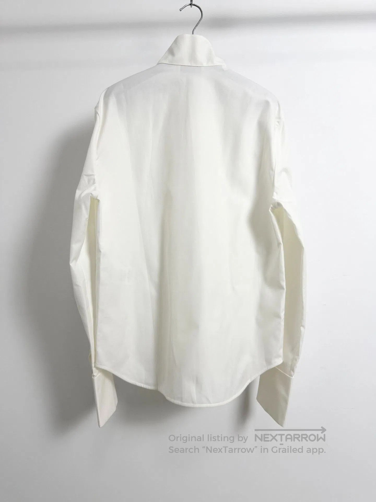 Saint Laurent Paris Saint Laurent White Pleated Dress Shirt. Size US M / EU 48-50 / 2 - 2 Thumbnail