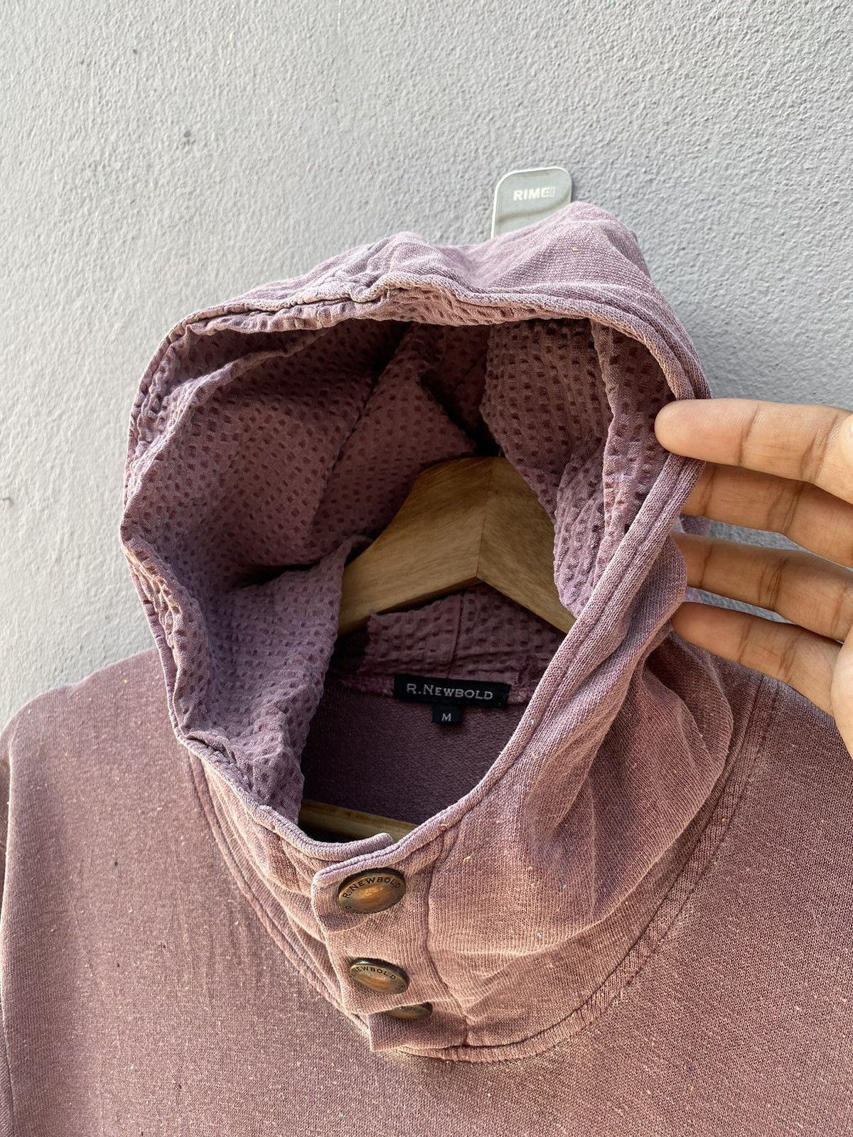 R.Newbold × Vintage 💥RARE💥 Vintage R.NEWBOLD “Shortditch” Sunfaded Button Hooded Size US M / EU 48-50 / 2 - 8 Thumbnail