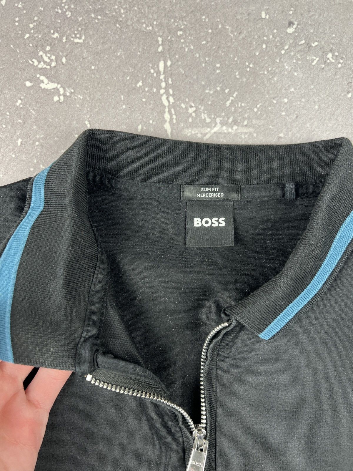 Hugo Boss Hugo Boss Slim Fit Zip Cotton Polo Shirt Mens Medium Size US M / EU 48-50 / 2 - 5 Thumbnail