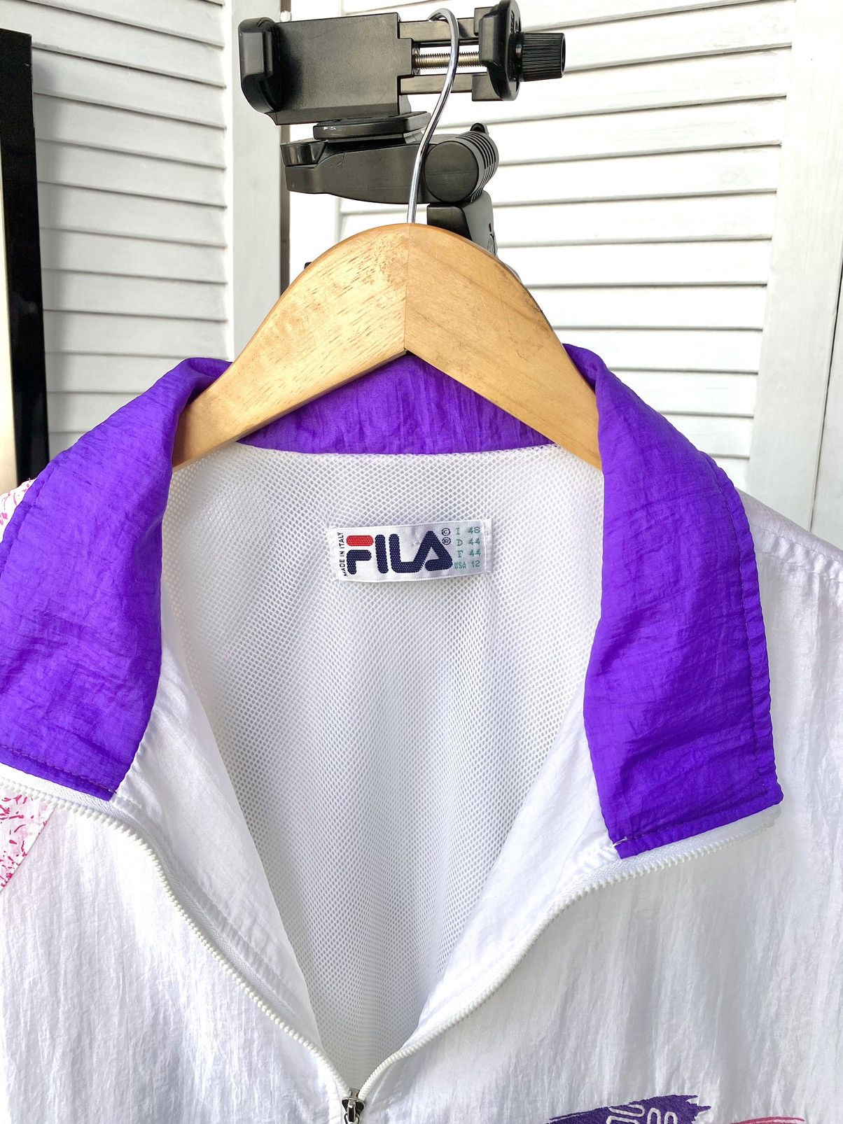 Fila × Vintage Vintage FILA Track Retro Jacket Nylon 90s Abstract Print Size US M / EU 48-50 / 2 - 8 Thumbnail