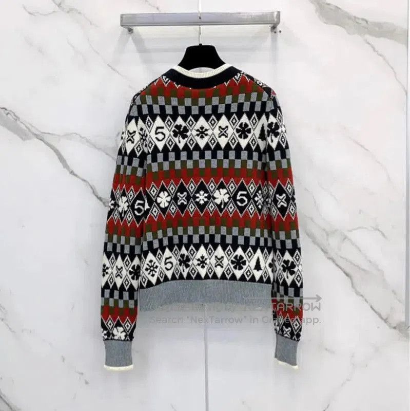 Chanel Chanel Color Block Cashmere Cardigan . Size S / US 4 / IT 40 - 1 Thumbnail