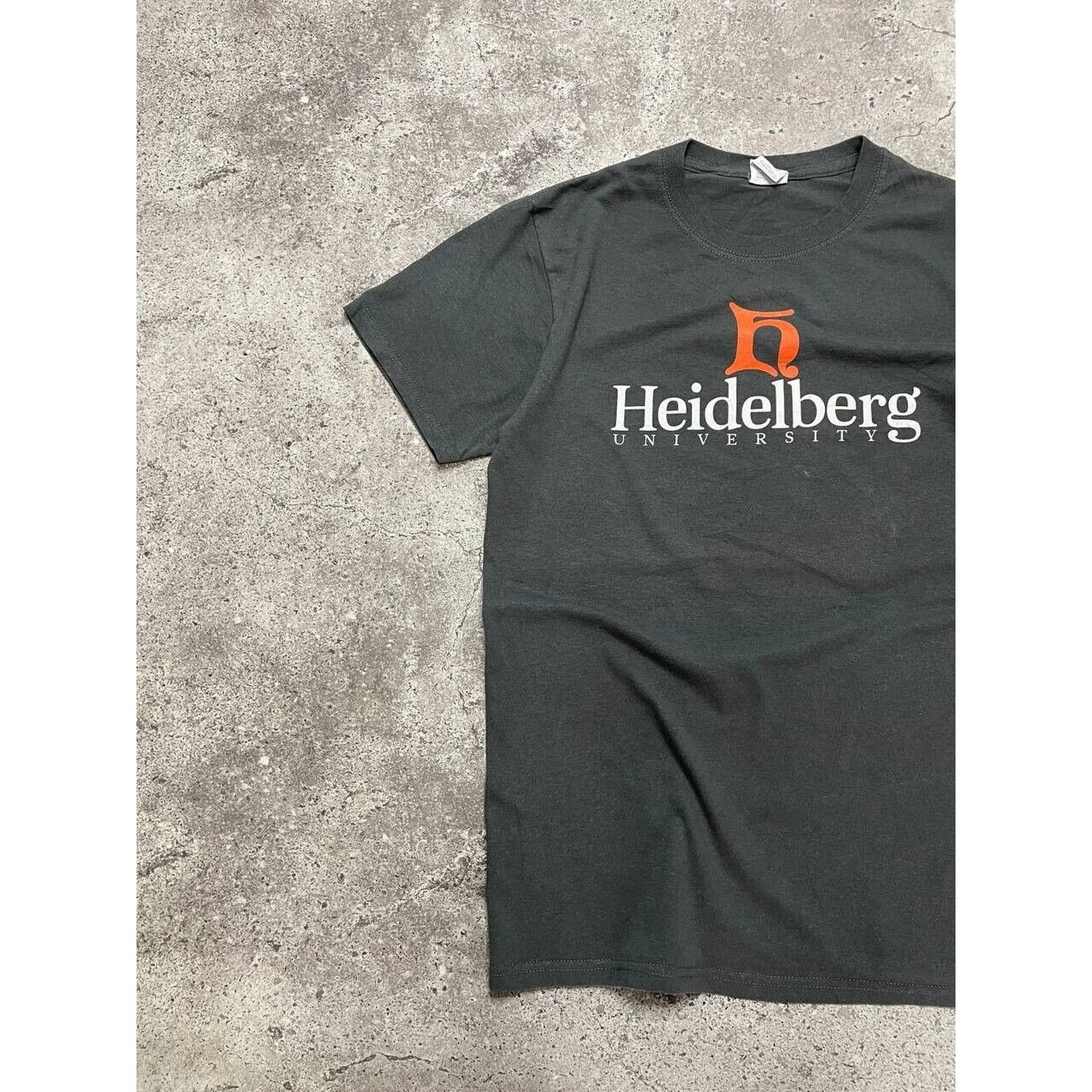 Jerzees × Vintage Vintage Heidelberg University T-Shirt Black S College Tee Size US S / EU 44-46 / 1 - 2 Thumbnail
