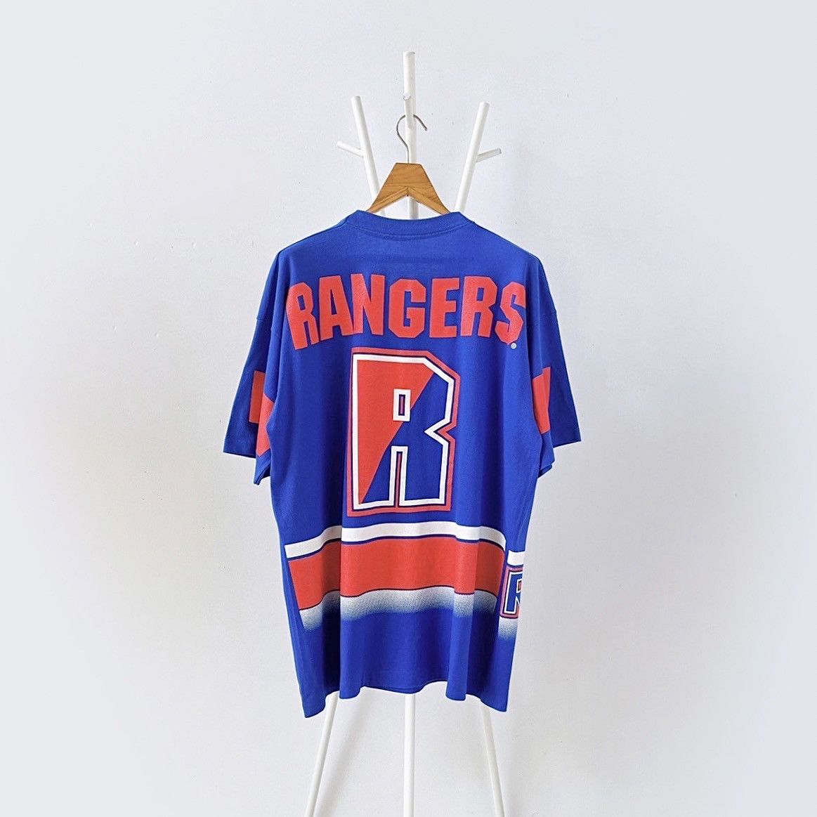 Vintage 90s New York Rangers NHL t-shirt/ XL Size US XL / EU 56 / 4 - 7 Thumbnail