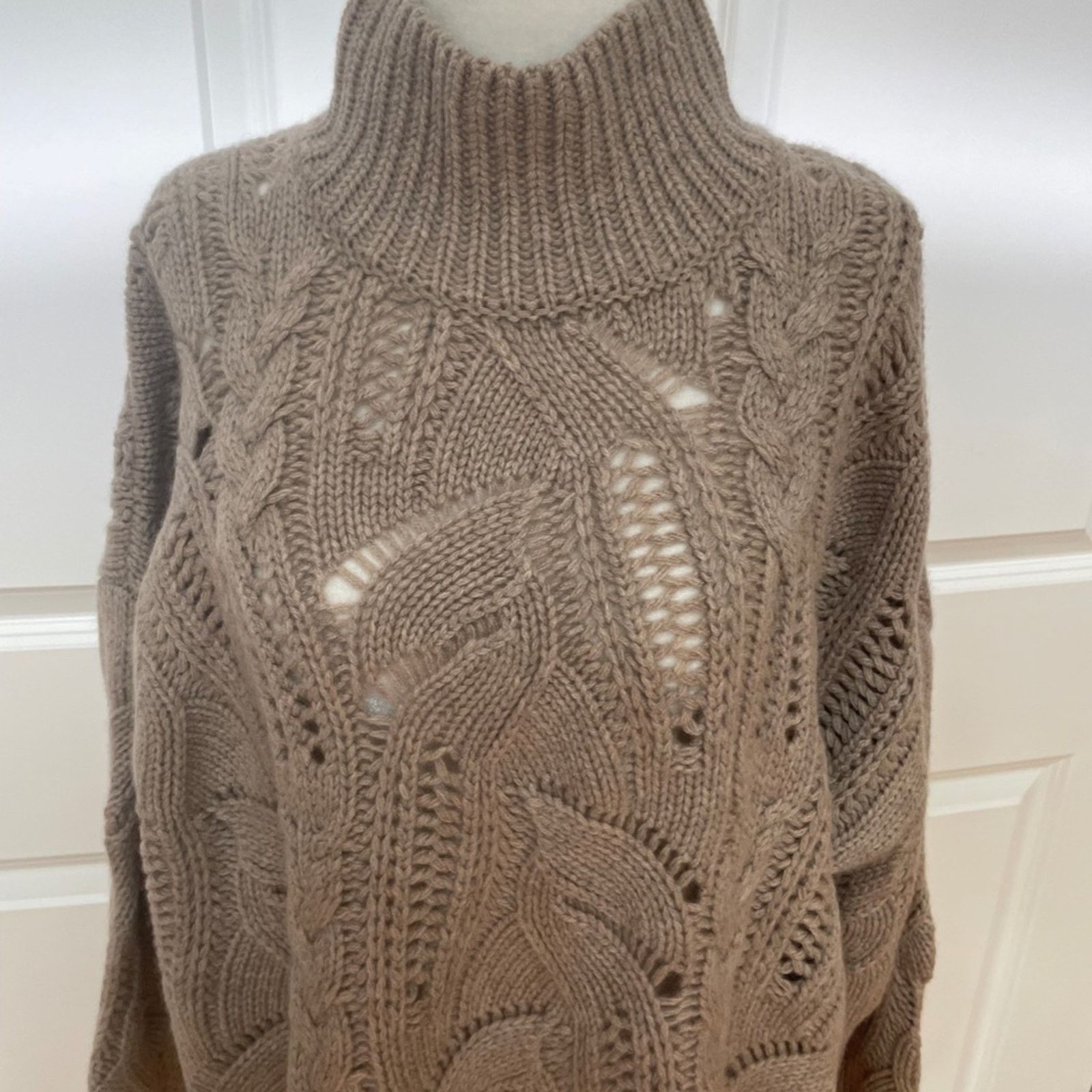 NakedCashmere SYLVIE MOCK NECK CASHMERE SWEATER FROM NAKEDCASHMERE Size L / US 10 / IT 46 - 2 Thumbnail