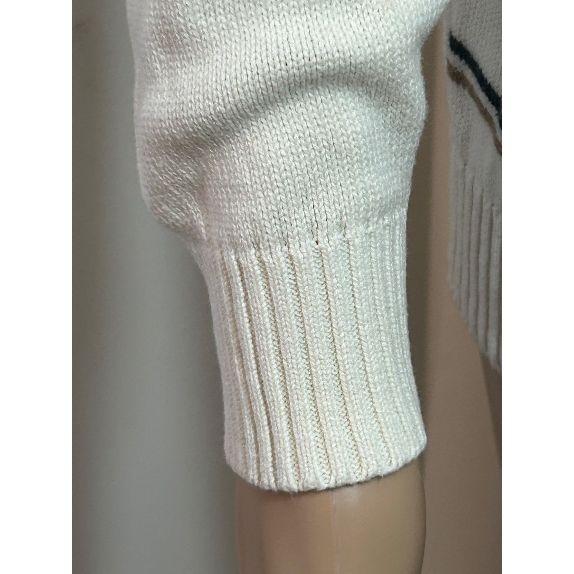 Oscar De La Renta Oscar De La Renta Men’s Sweater Pullover Vtg M Cream Geometr Size US M / EU 48-50 / 2 - 11 Thumbnail