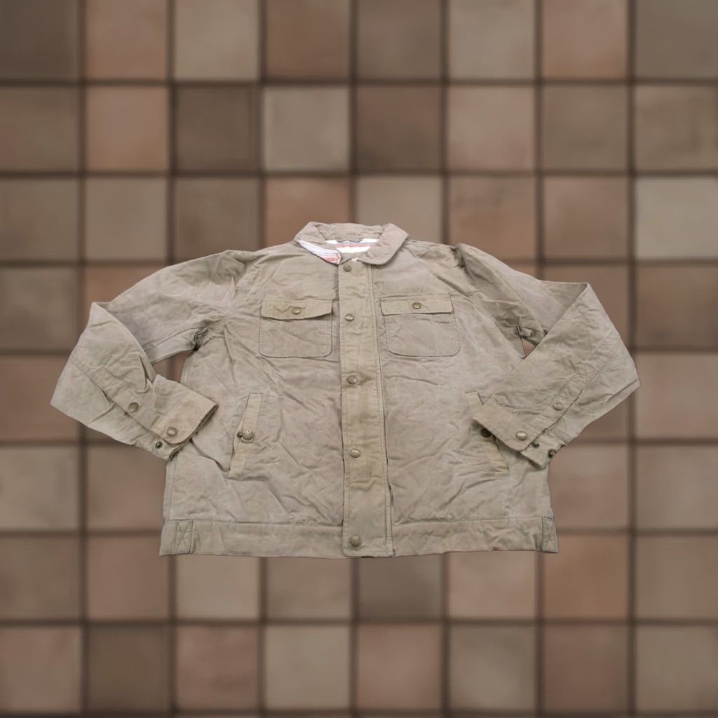 Marine Layer Marine Layer Jacket Mens M Chore Coat Beige Outdoor Bomber Jacket Full Zip Pockets Lightweight Casual Size US M / EU 48-50 / 2 - 1 Thumbnail