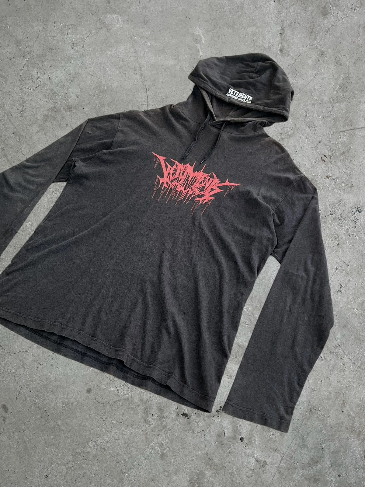 Vetements FW/18 Vetements Metal Tour Hoodie Size US L / EU 52-54 / 3 - 3 Thumbnail