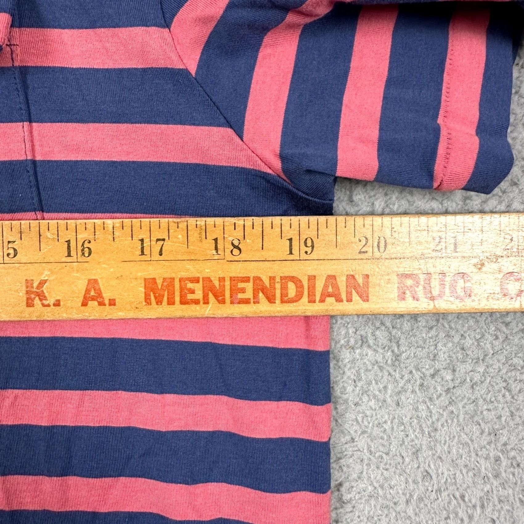 Polo Ralph Lauren Polo Ralph Lauren Polo Shirt Mens Small Blue Pink Striped Rugby Short Sleeve NEW Size US S / EU 44-46 / 1 - 7 Thumbnail