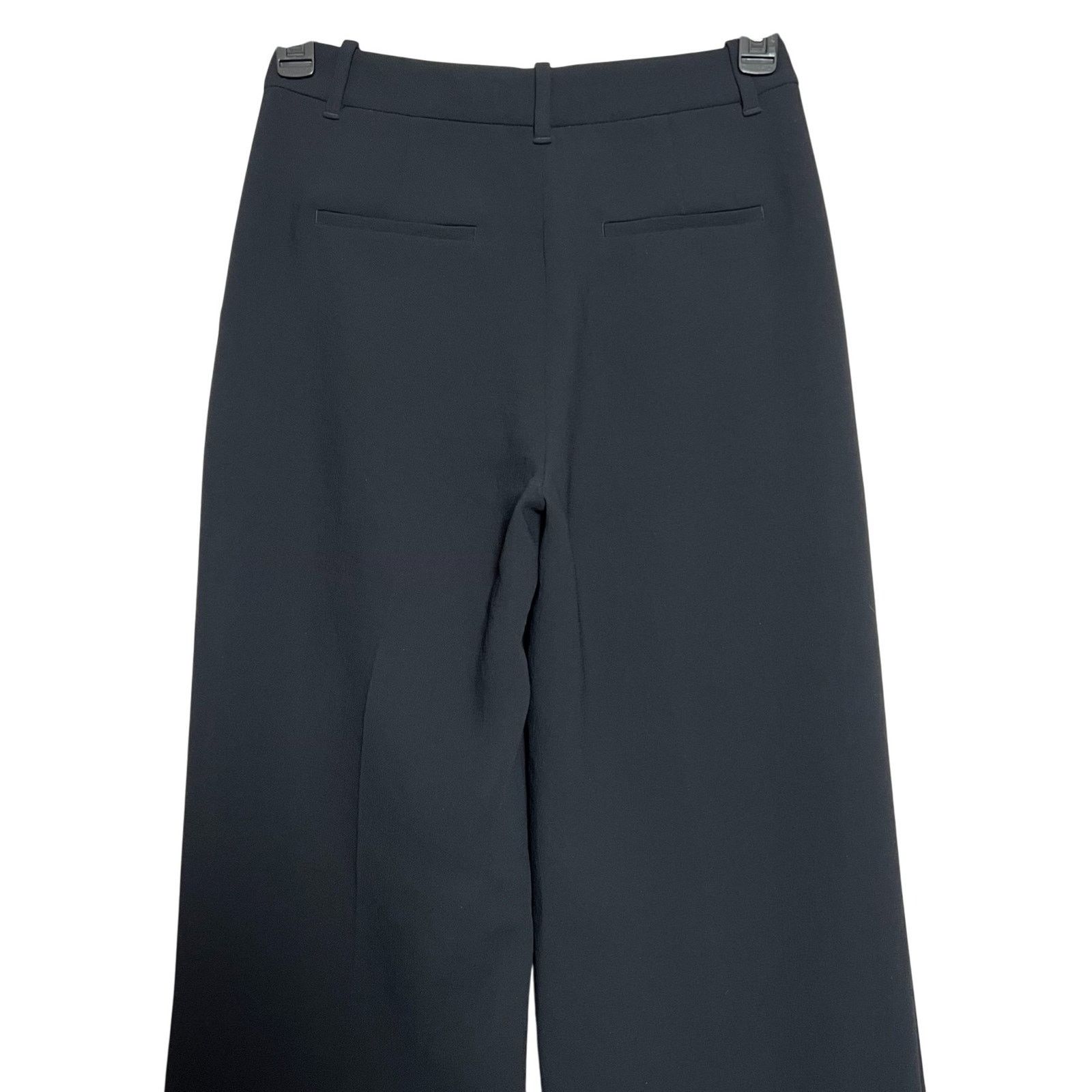 Aritzia Wilfred Effortless Pant Black Pleated Wide Leg Crepe 6 Size 28" / US 6 / IT 42 - 9 Thumbnail