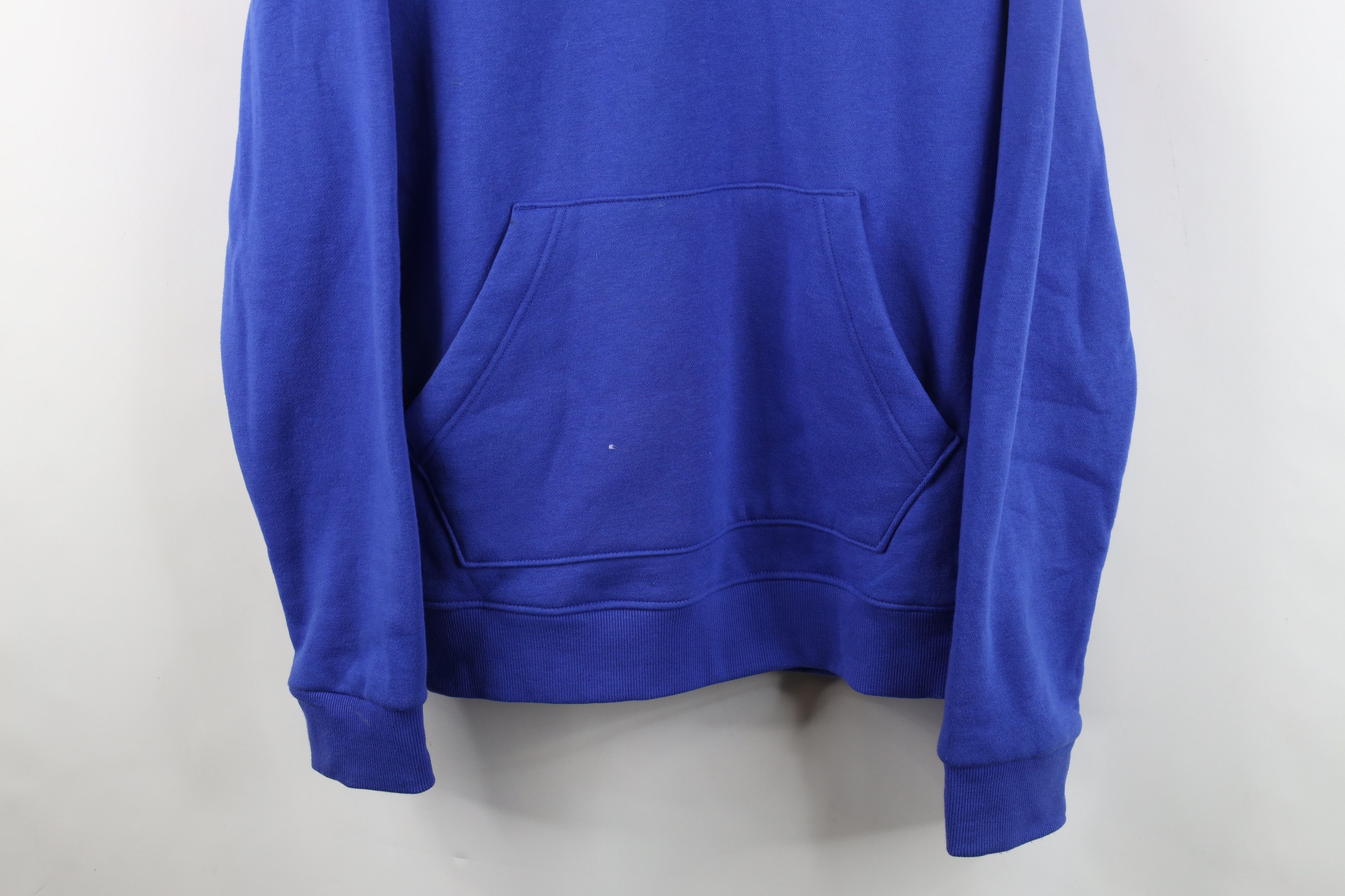 Reebok Vintage Reebok Spell Out Hoodie Sweatshirt Royal Blue Size US L / EU 52-54 / 3 - 3 Thumbnail