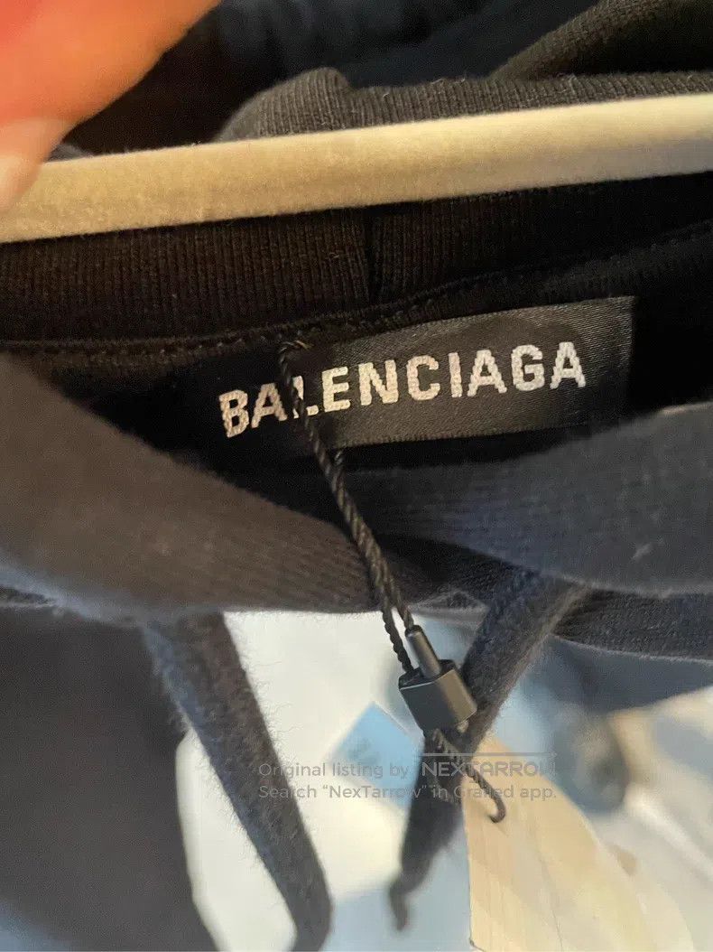 Balenciaga Balenciaga Letter Printed Hooded Loose Fit Long Sleeve Swe Size US M / EU 48-50 / 2 - 3 Thumbnail