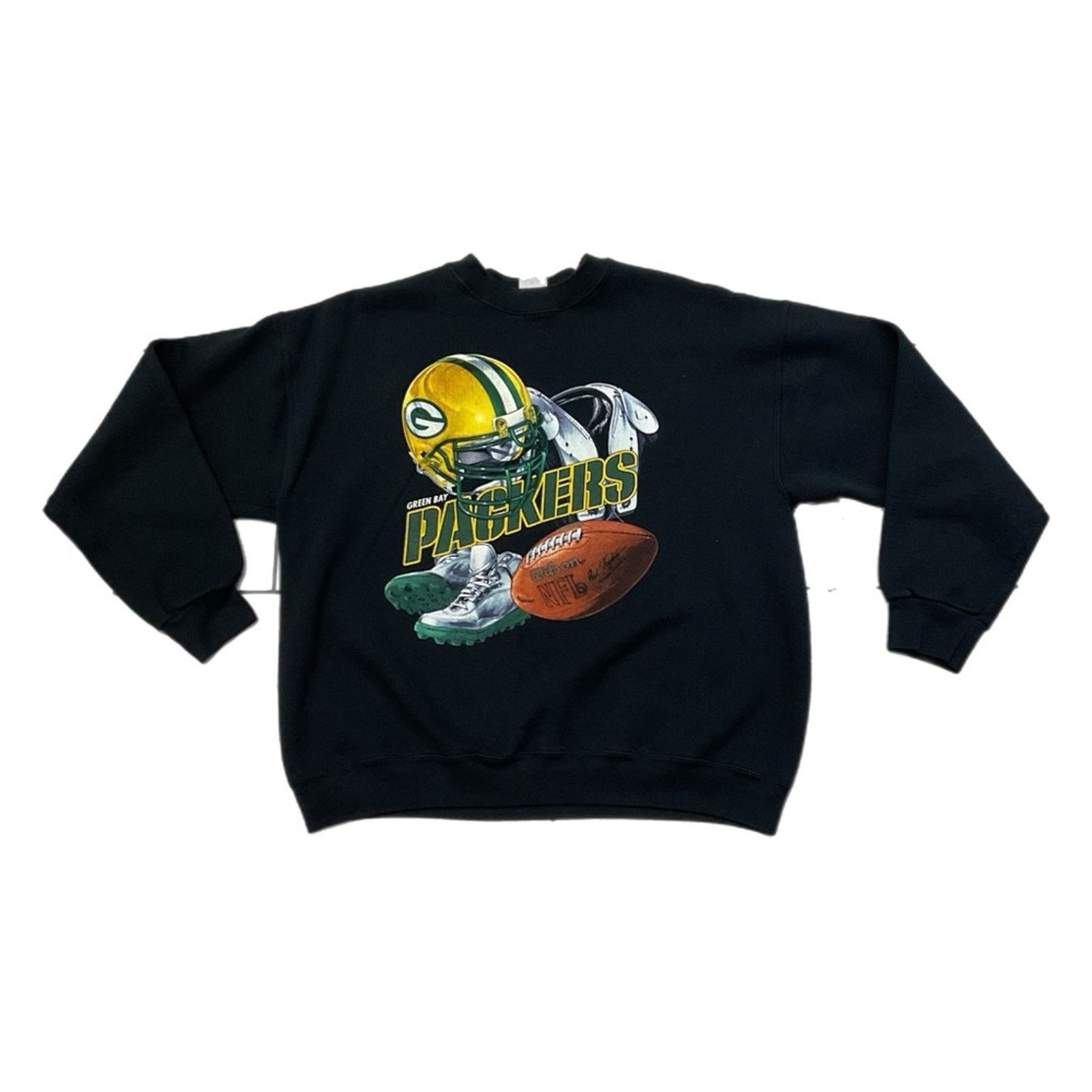Fruit Of The Loom Vintage 90’s NFL Green Bay Packers Sweater Size US XL / EU 56 / 4 - 1 Thumbnail