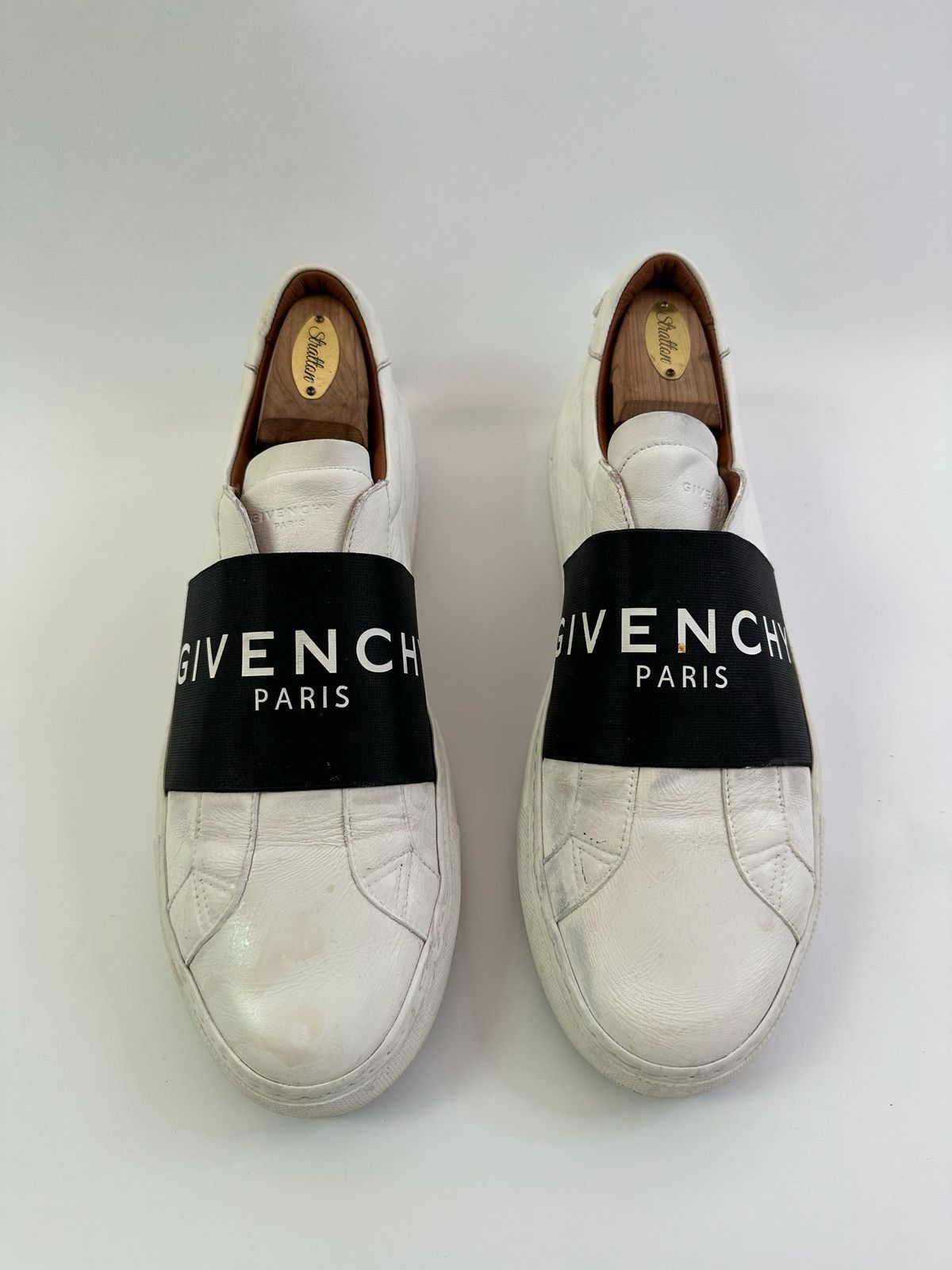 Givenchy Givenchy White Leather Urban Street Slip On Sneakers. Size US 10.5 / EU 43-44 - 2 Thumbnail