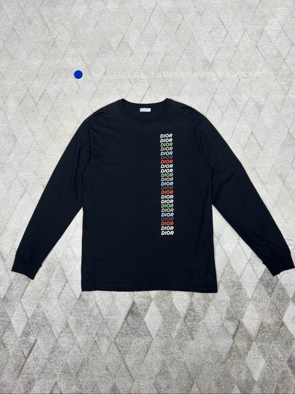 Dior Logo Column Long Sleeve T-Shirt Size US S / EU 44-46 / 1 - 1 Thumbnail