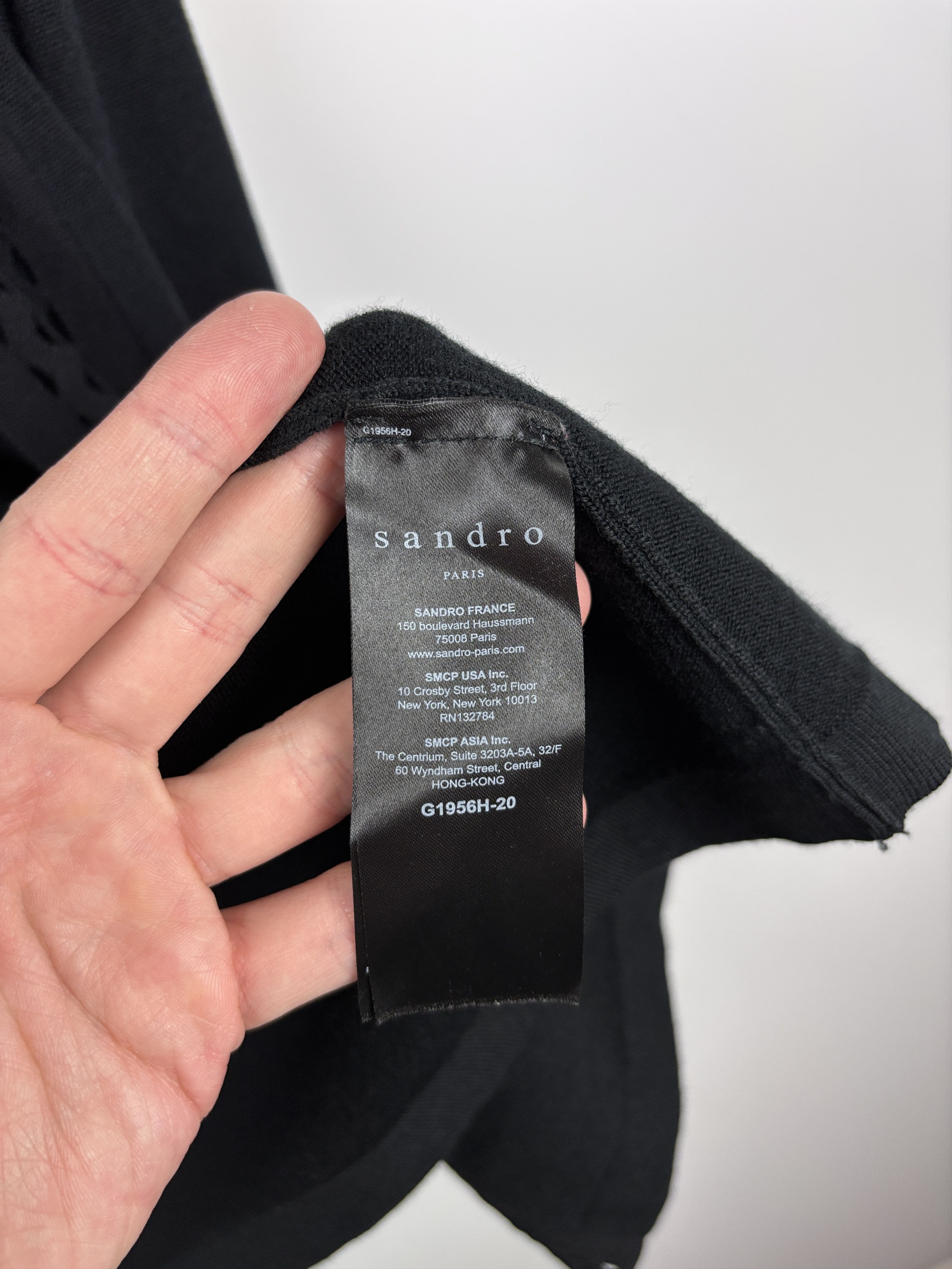 Sandro Sandro Paris Open Long Cardigan Wool Acrylic Black Size 3 Size M / US 6-8 / IT 42-44 - 6 Thumbnail