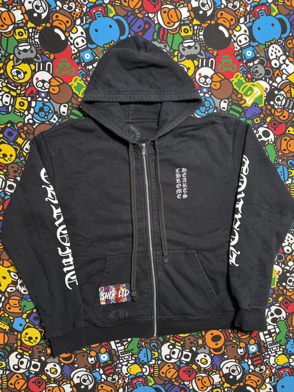 Chrome Hearts Chrome Hearts Black Script Logo Thermal Hoodie Size US S / EU 44-46 / 1 - 2 Thumbnail