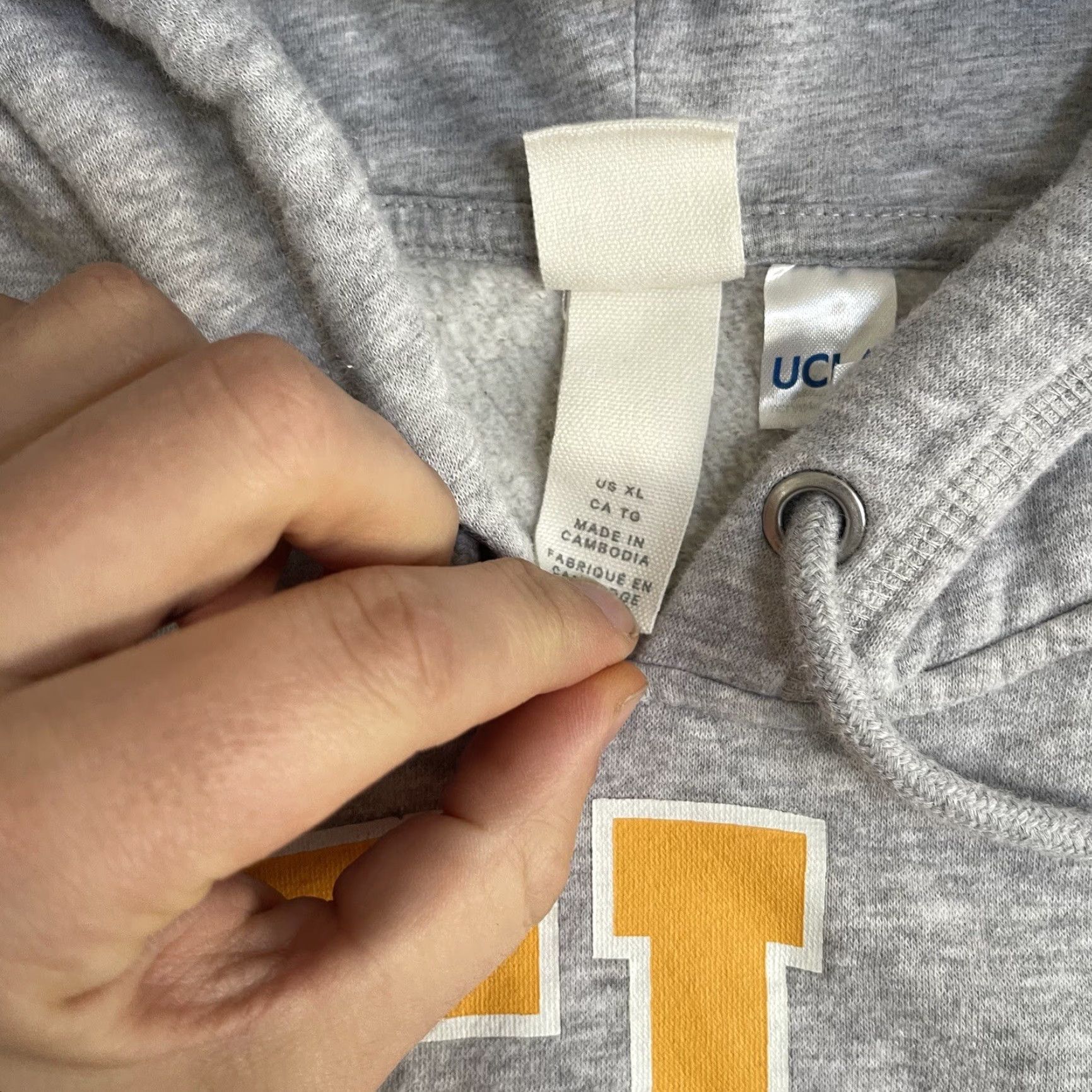 H&M UCLA H&M Hoodie Women's XL Gray Pullover College BOXY Bruins Basketball Y2K Womens Size XL / US 12-14 / IT 48-50 - 4 Thumbnail