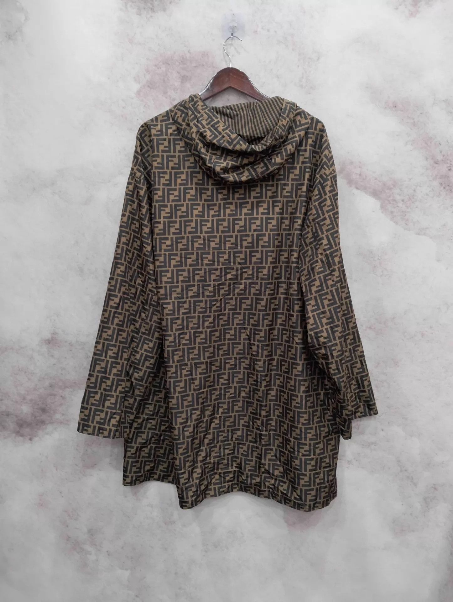 Fendi Fendi FF Monogram Allover Hooded Mid-Length Jacket 50 Size US M / EU 48-50 / 2 - 2 Thumbnail