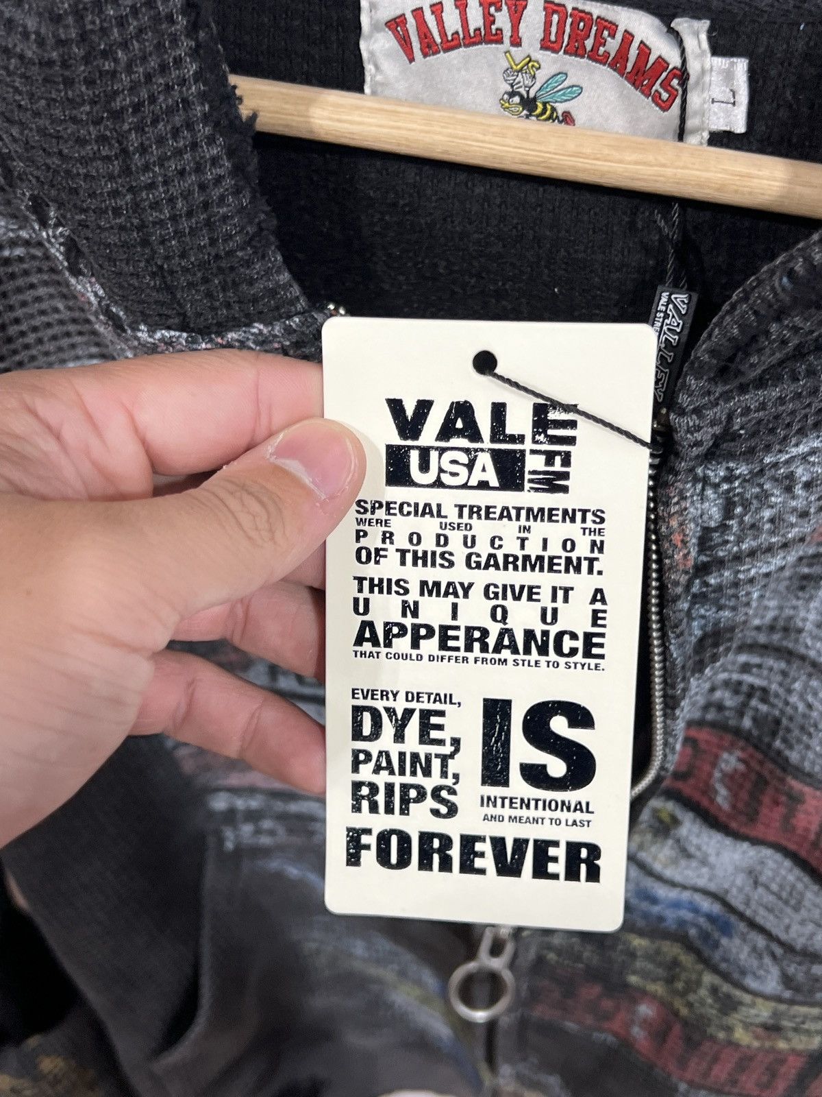 Vale Vale Glitch Zip Up Hoodie Size US L / EU 52-54 / 3 - 7 Thumbnail