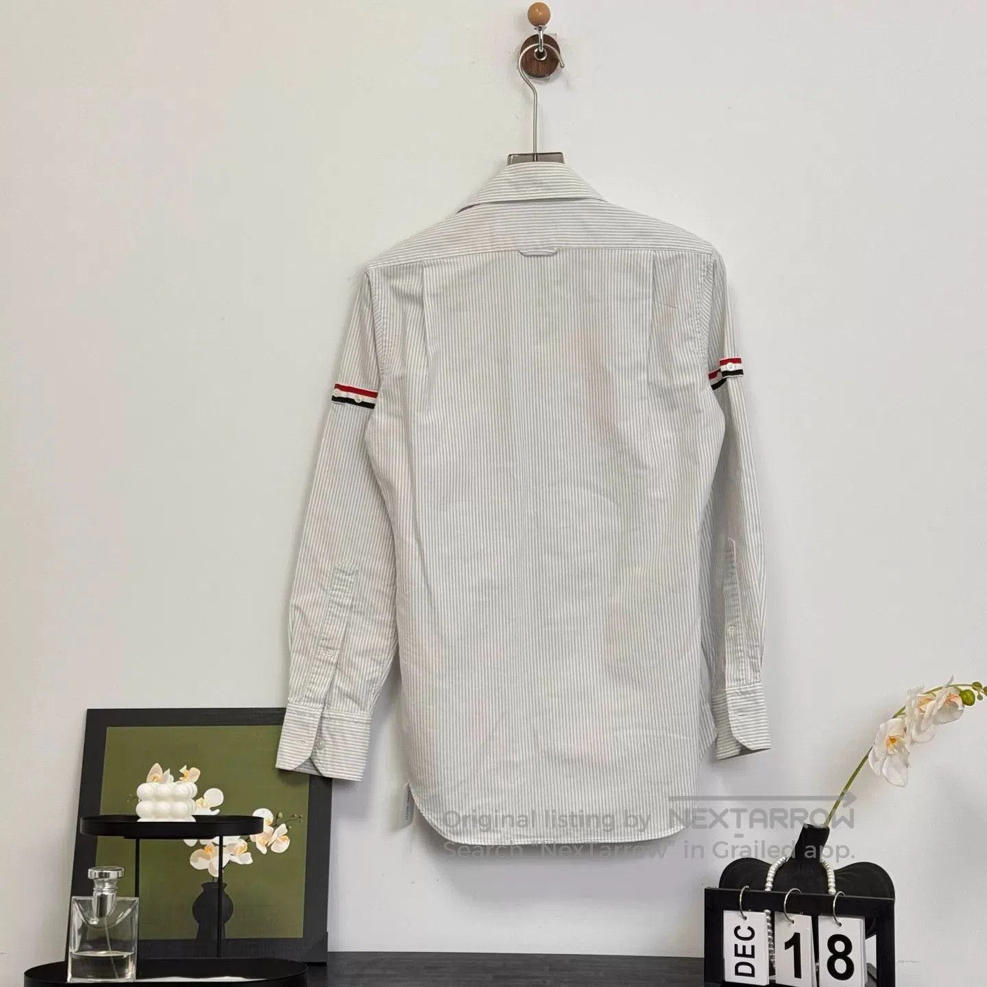 Thom Browne Thom Browne Striped Logo Shirt. Size US S / EU 44-46 / 1 - 2 Thumbnail