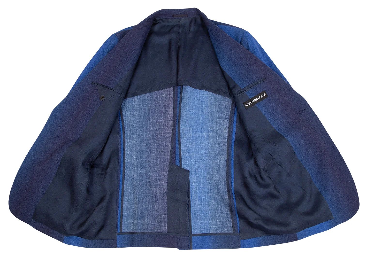 Issey Miyake Wool Gradient 1-Button Jacket in Blue Size 4 Size US XL / EU 56 / 4 - 13 Thumbnail