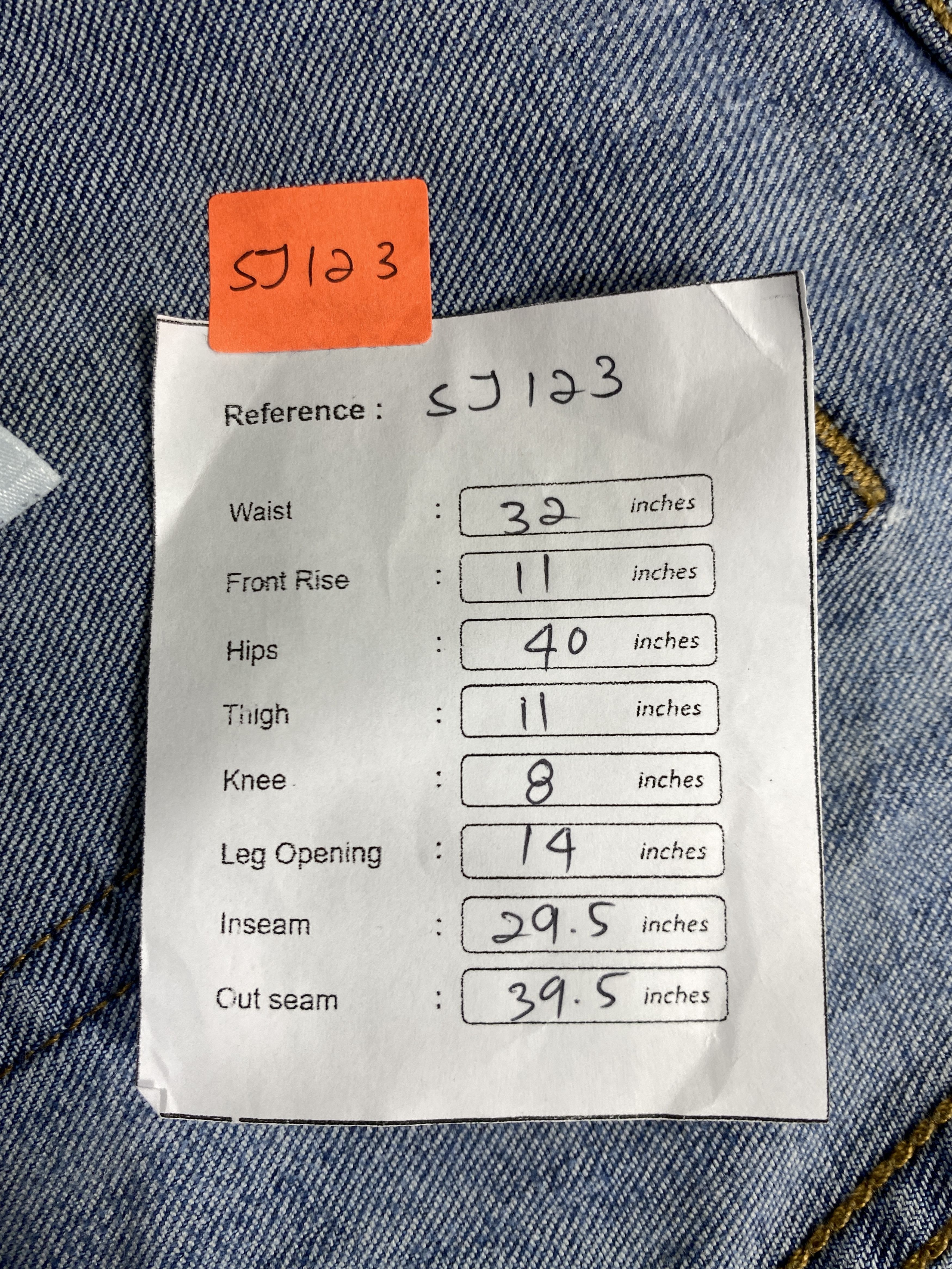 Distressed Blue Levi's 513 Jeans 32x29.5 Denim -SJ123