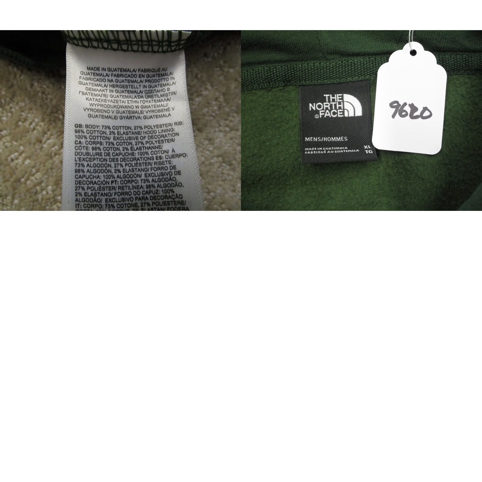 The North Face The North Face Hoodie Men XL Green Kangaroo Pocket Sweatshirt Pullover Outdoor Size US XL / EU 56 / 4 - 8 Thumbnail