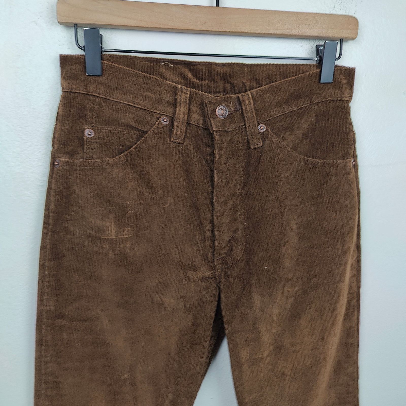 Levi's Vintage Levi's 517 Corduroy Jeans Mens 29x33 Brown Bootcut Size US 29 - 2 Thumbnail