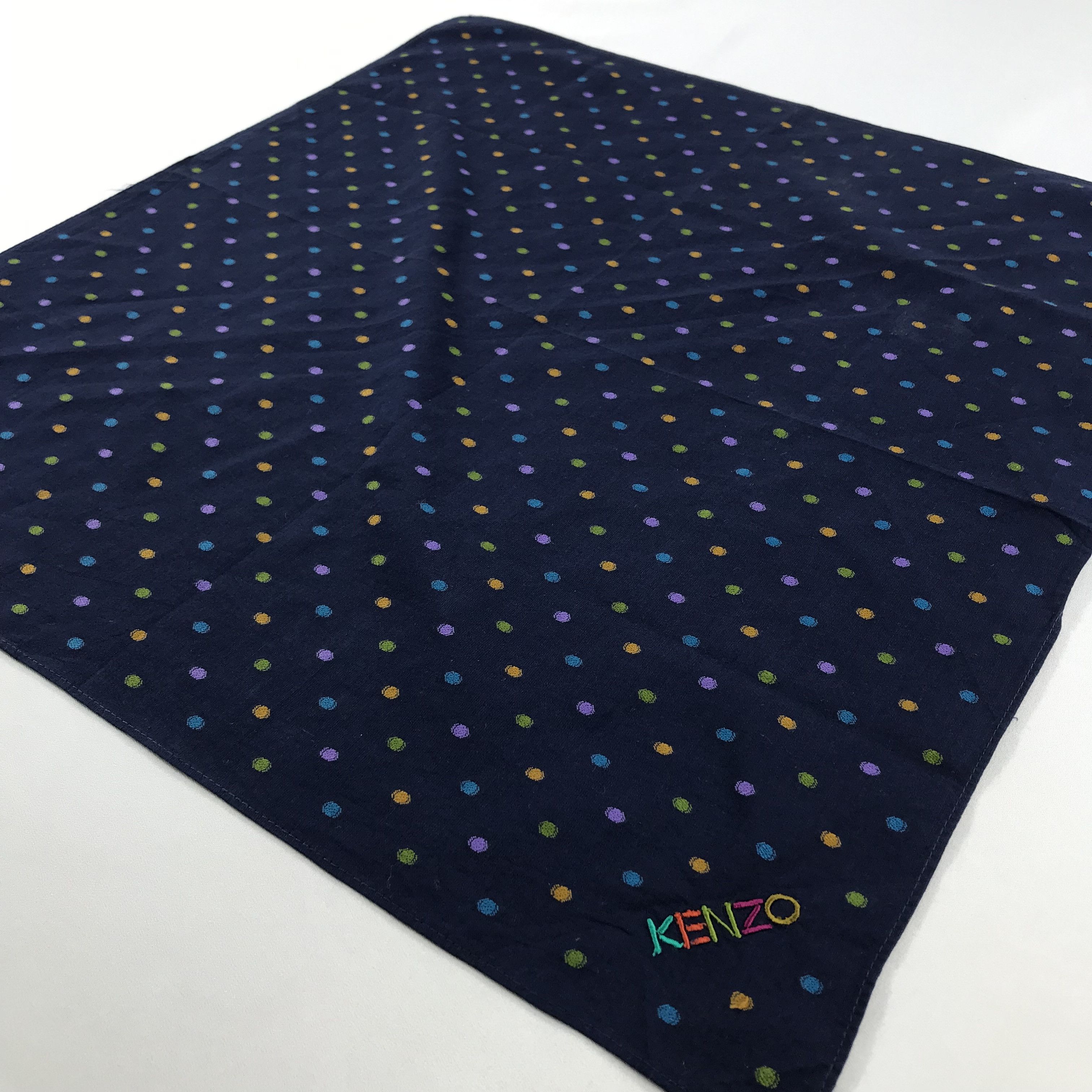 Kenzo × Vintage Kenzo Bandana / Handkerchief / Neckerchief -S2481 Size ONE SIZE - 2 Thumbnail