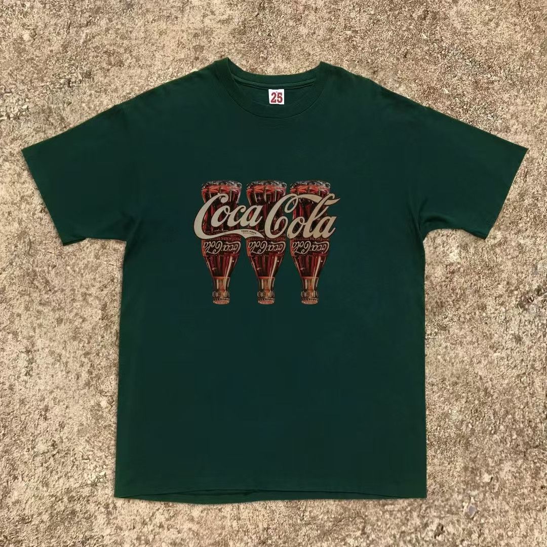 Japanese Brand Coke pattern casual retro cotton tee Size US M / EU 48-50 / 2 - 1 Thumbnail